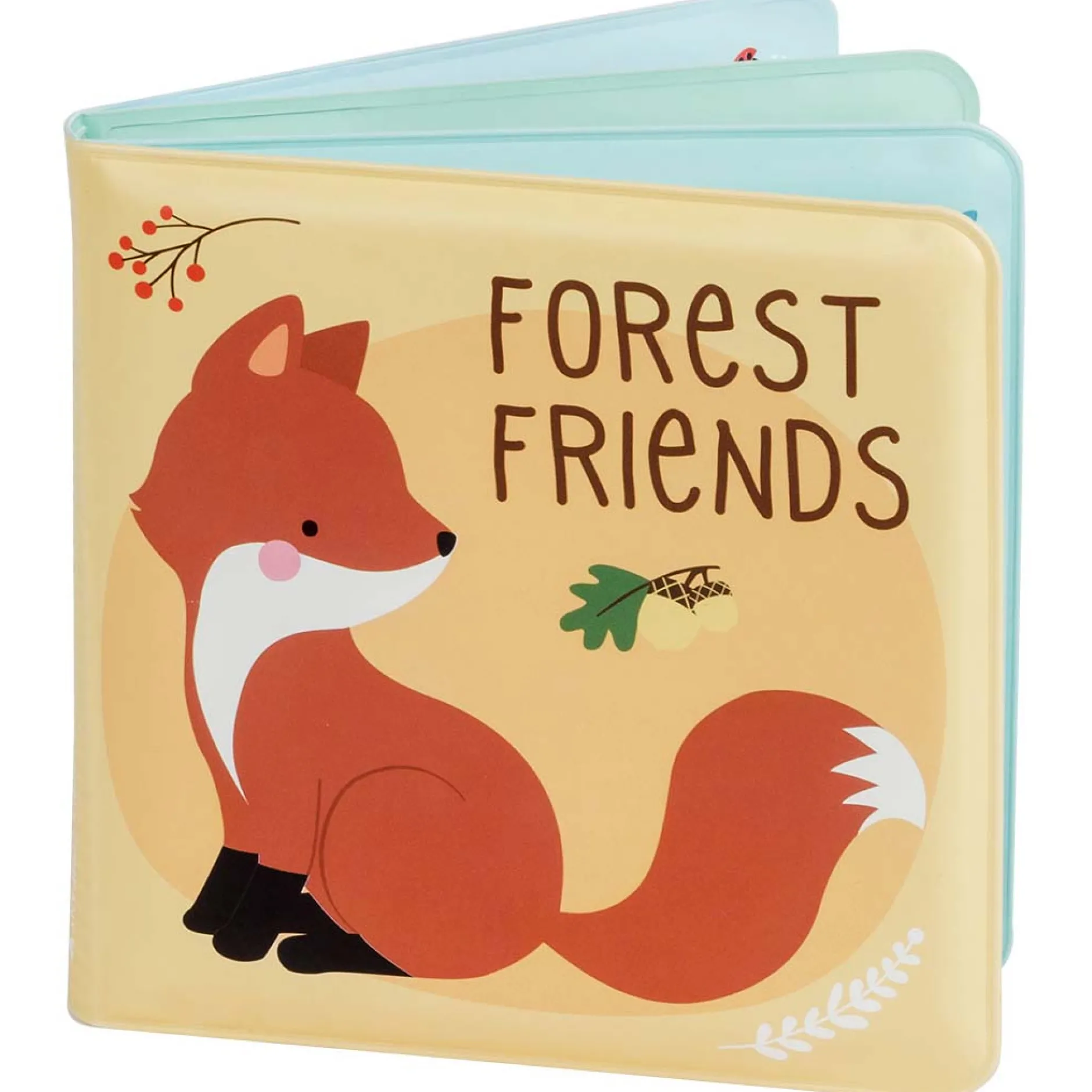 Kinderboeken|Badspeelgoed*A Little Lovely Company badboekje Bosvriendjes Green