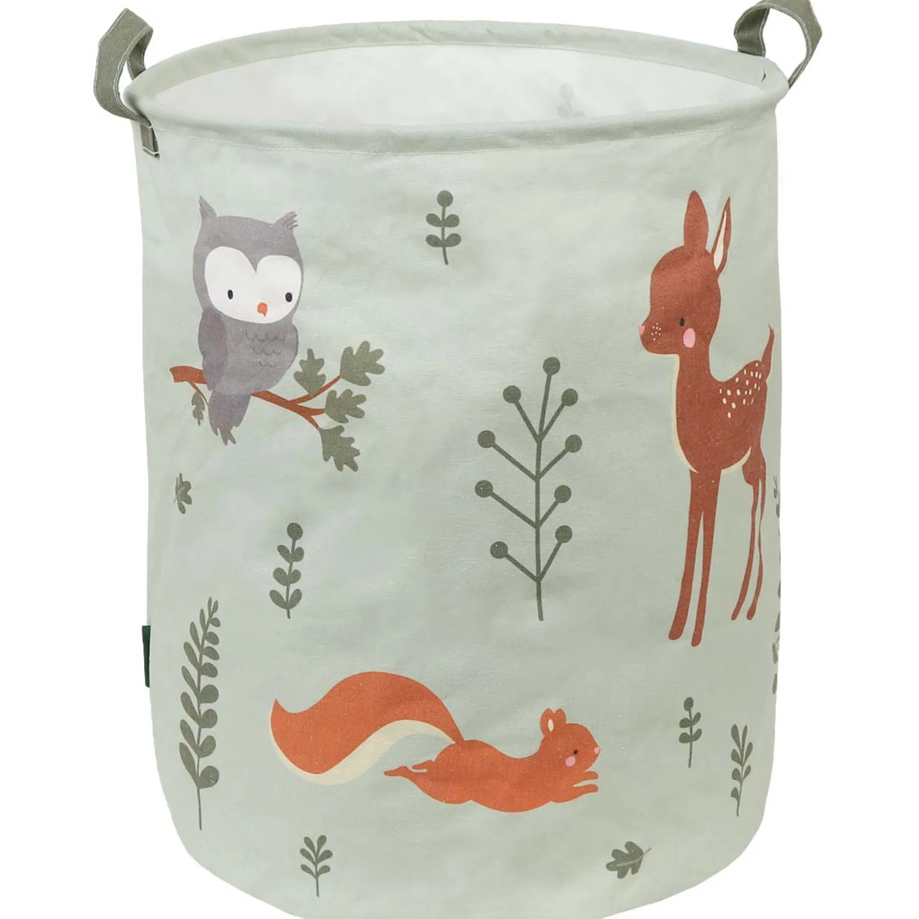 Manden & Dozen*A Little Lovely Company opbergmand forest friends groen