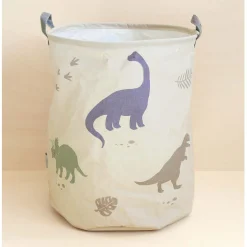Manden & Dozen*A Little Lovely Company opbergmand dinosaures wit