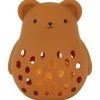 Feestartikelen|Kraamcadeaus*A Little Lovely Company silicone rammelaar beer Brown