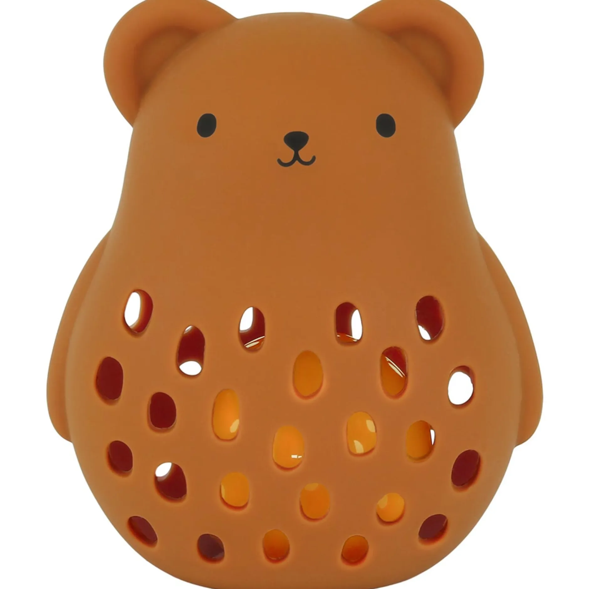 Feestartikelen|Kraamcadeaus*A Little Lovely Company silicone rammelaar beer Brown