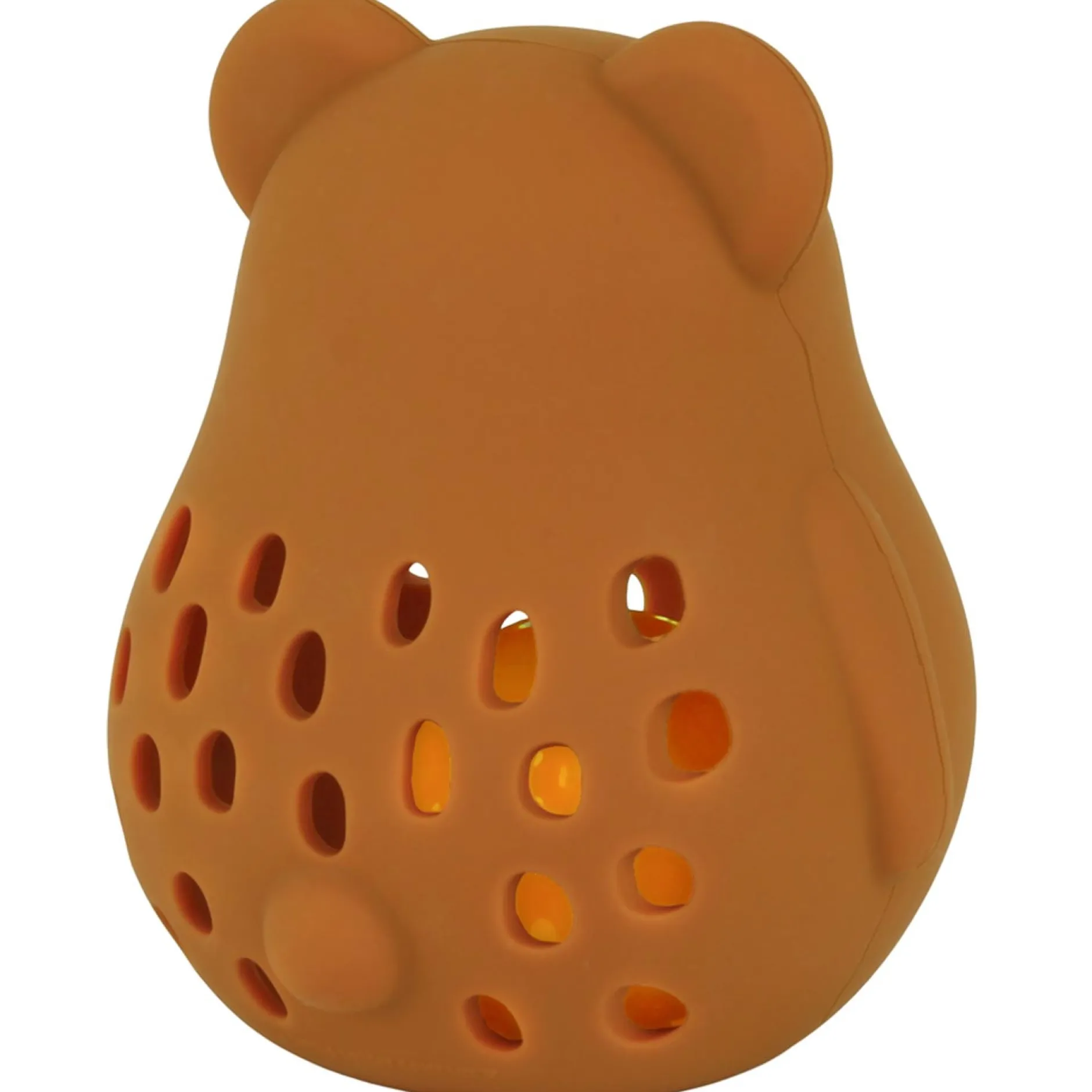 Feestartikelen|Kraamcadeaus*A Little Lovely Company silicone rammelaar beer Brown