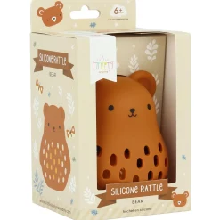 Feestartikelen|Kraamcadeaus*A Little Lovely Company silicone rammelaar beer Brown