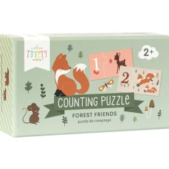 Puzzels & Spellen|Puzzels*A Little Lovely Company Telpuzzel Bosvriendjes Green
