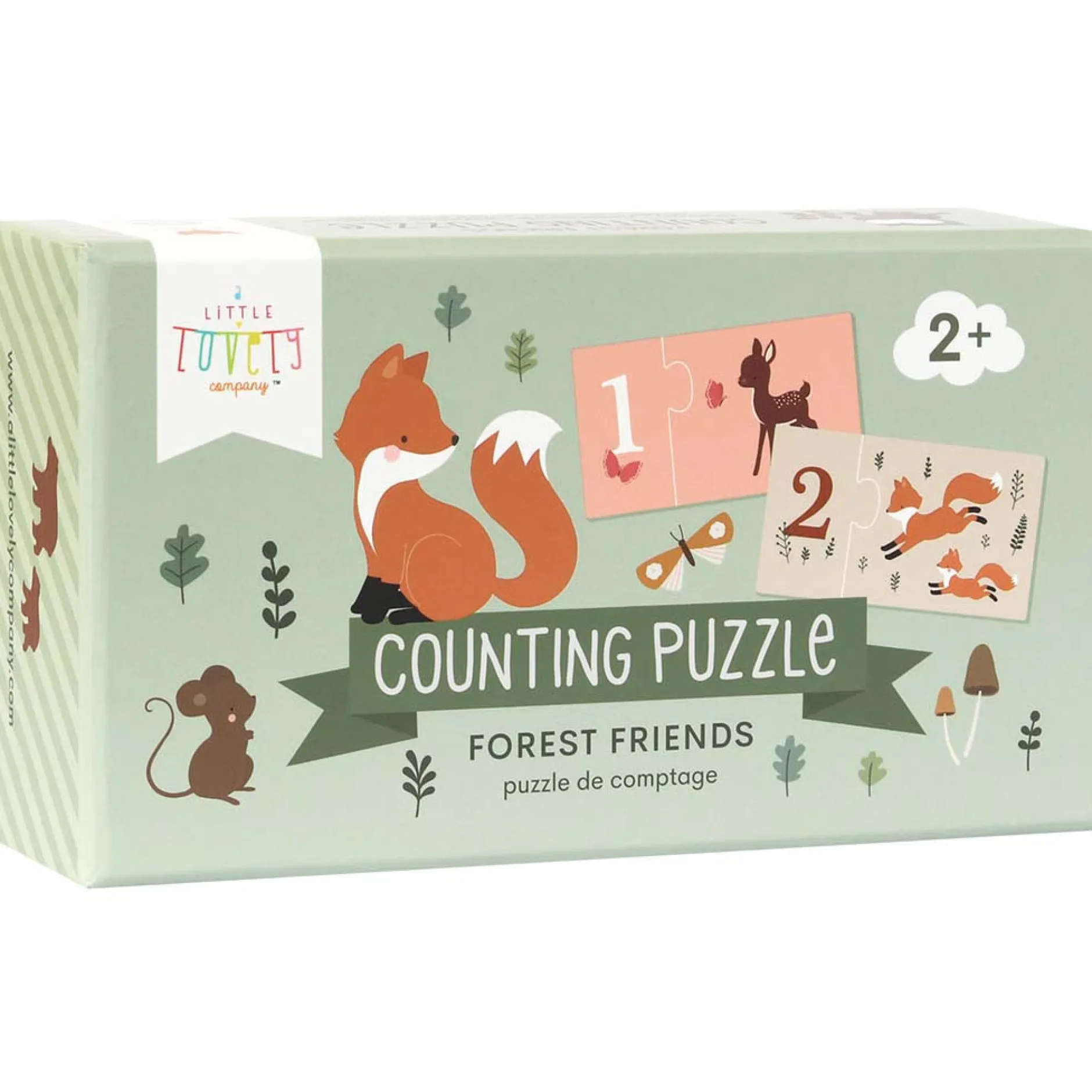 Puzzels & Spellen|Puzzels*A Little Lovely Company Telpuzzel Bosvriendjes Green
