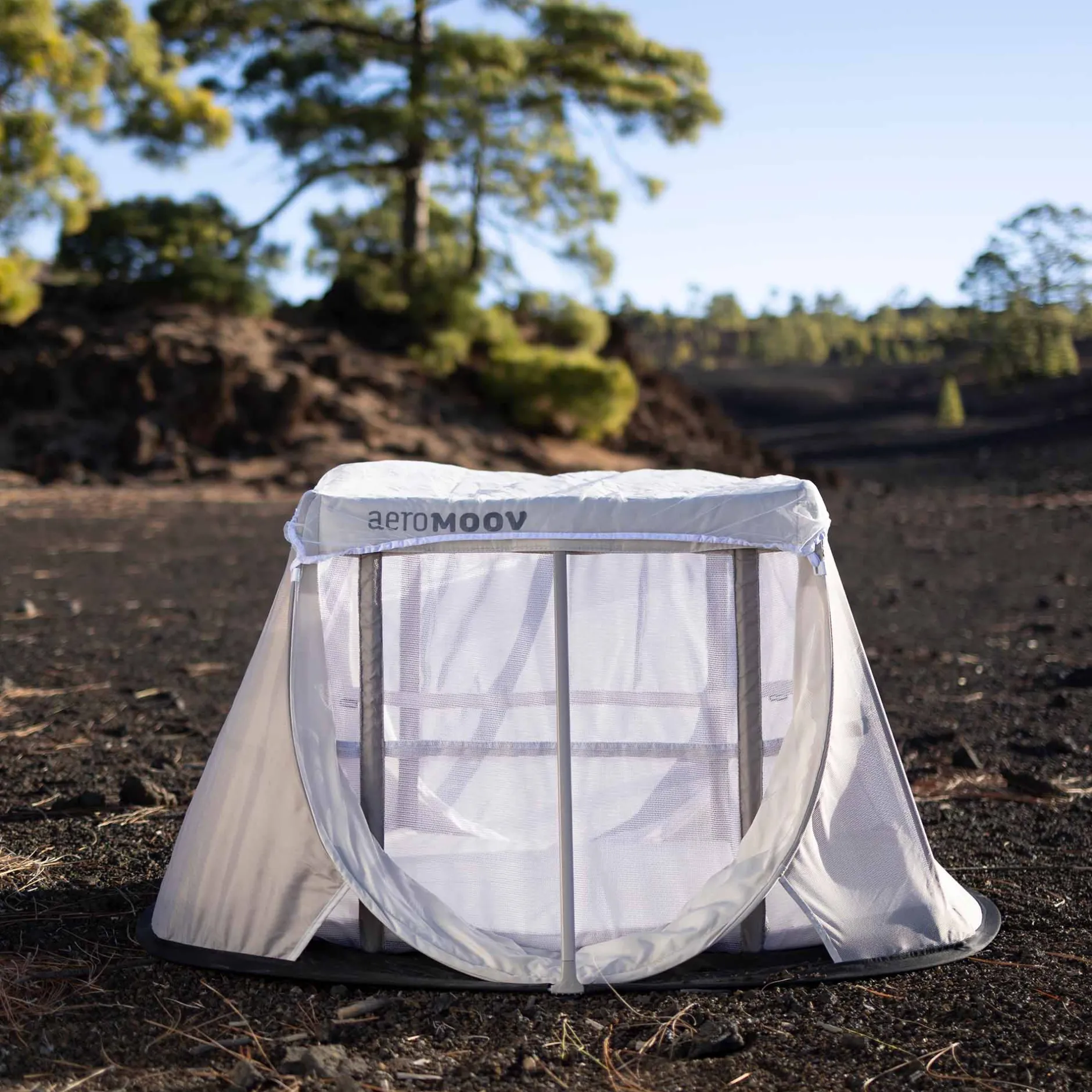 Campingbedden*Aeromoov reisbed muggennet Transparant