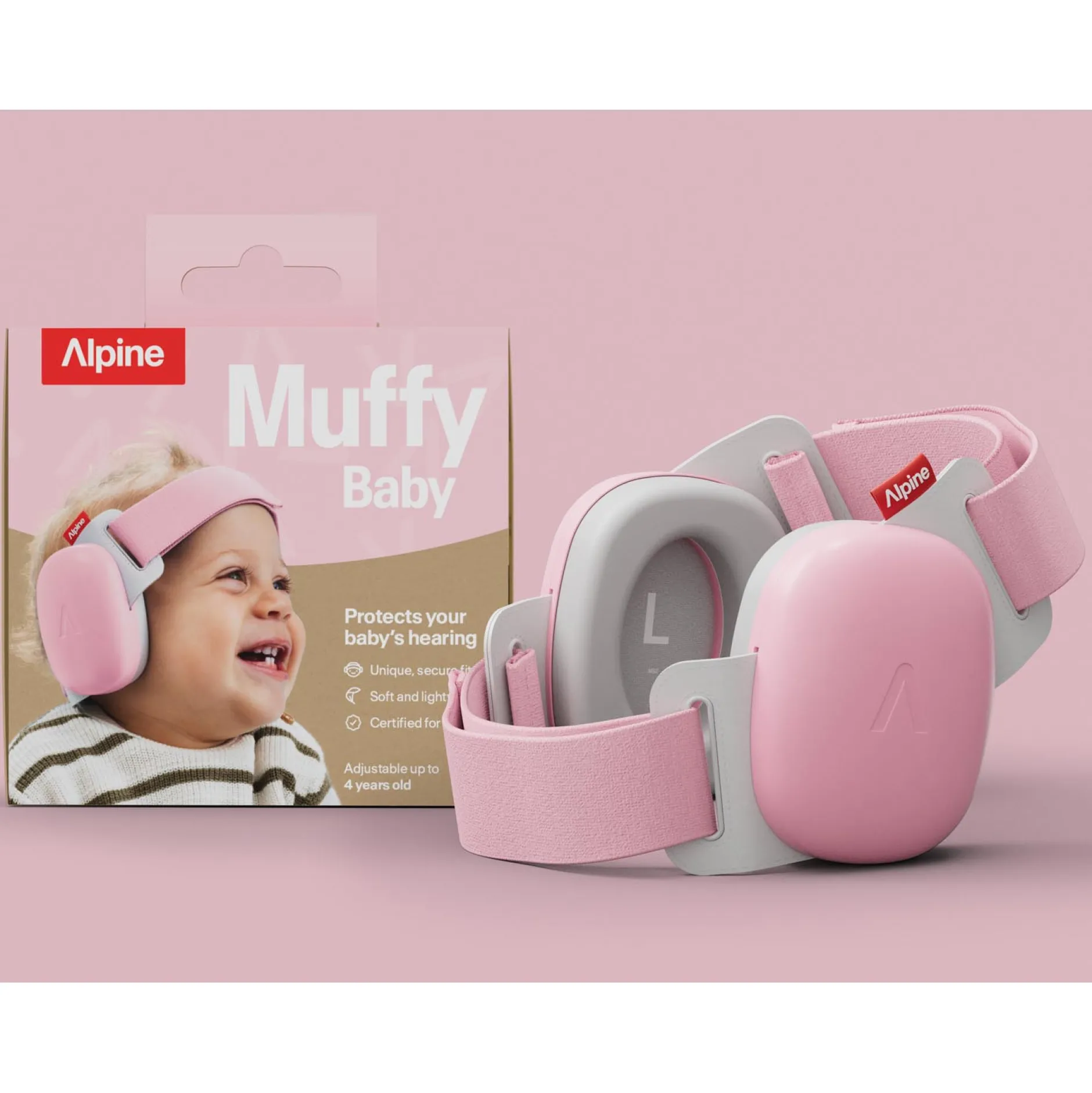 Gehoorbescherming*Alpine Muffy baby gehoorbeschermers roze