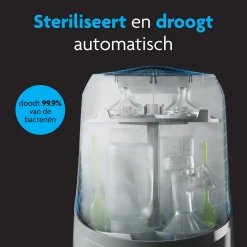 Flessenwarmers & Sterilisators*Baby Brezza Bottle Washer Pro- flessenwasser, sterilisator én droger in één