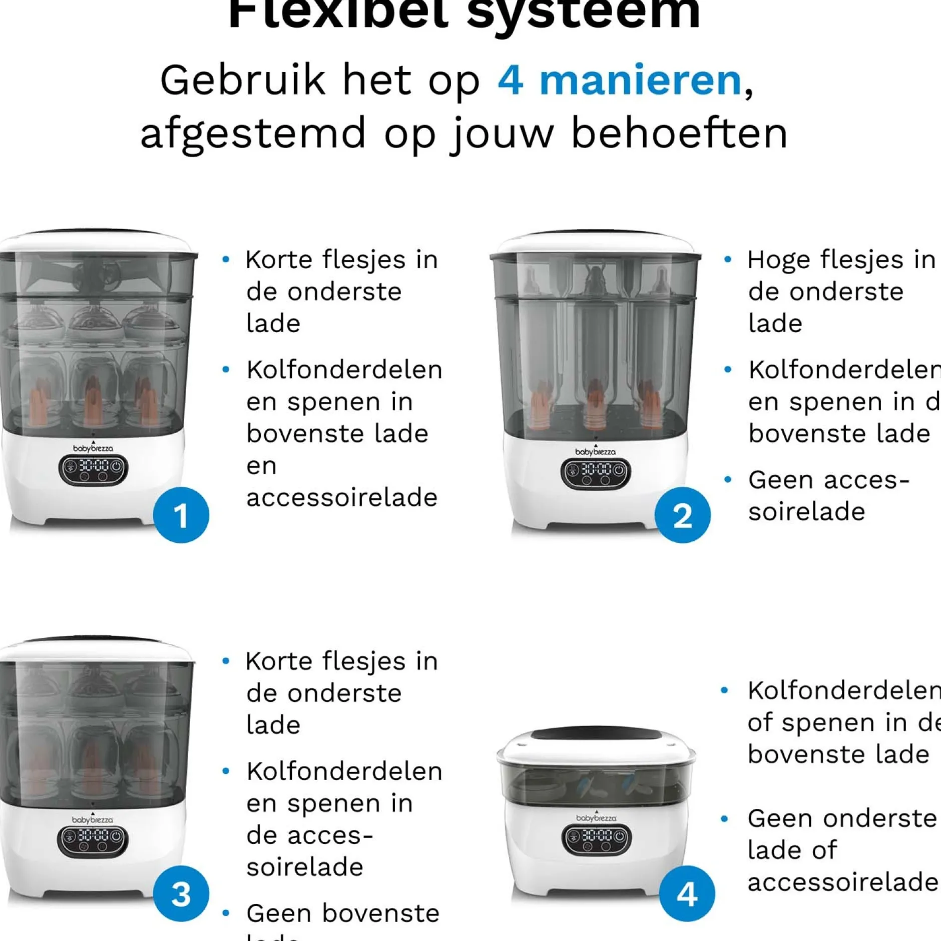 Flessenwarmers & Sterilisators*Baby Brezza steralisator droger advanced