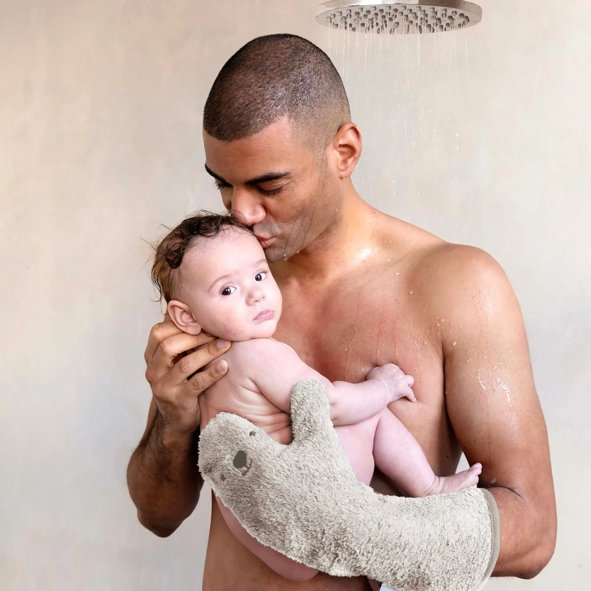 Overige Accessoires*Invented 4 kids Baby Shower Glove beige