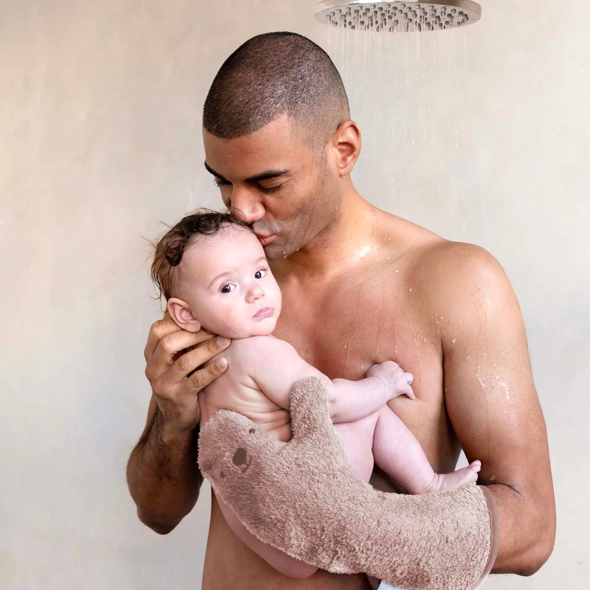 Overige Accessoires*Invented 4 kids Baby Shower Glove roze