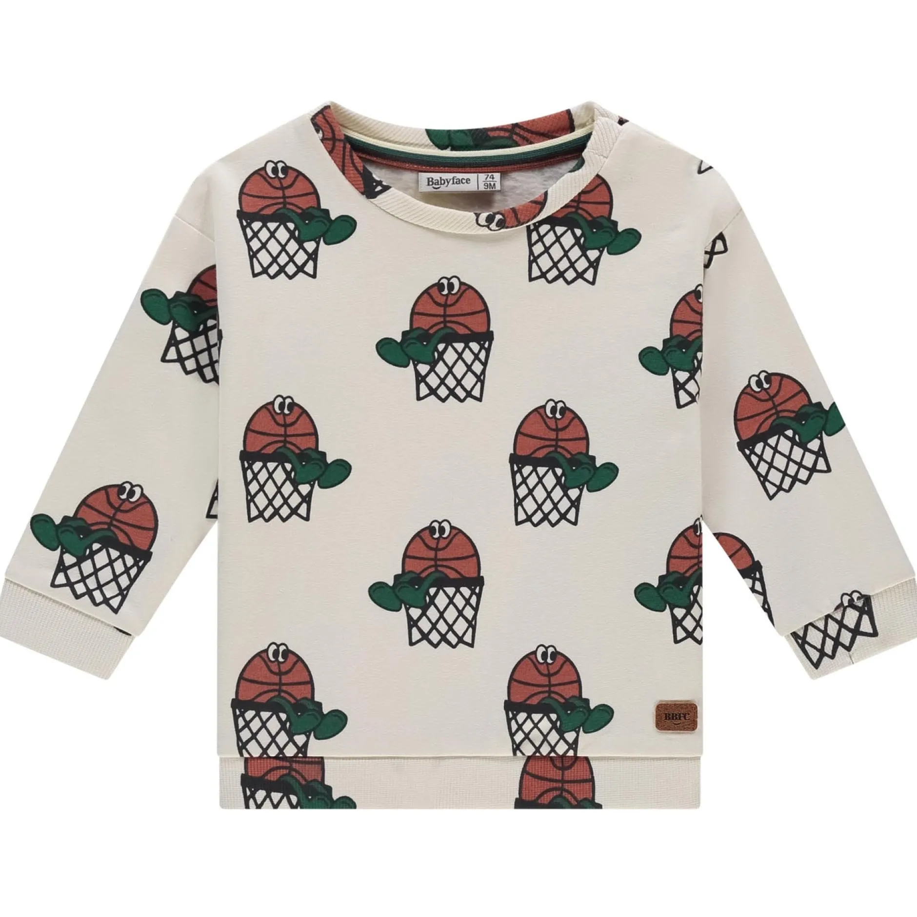 Truien & Vesten|Truien & Sweaters*Babyface baby sweater lange mouwen all over print multi Ecru