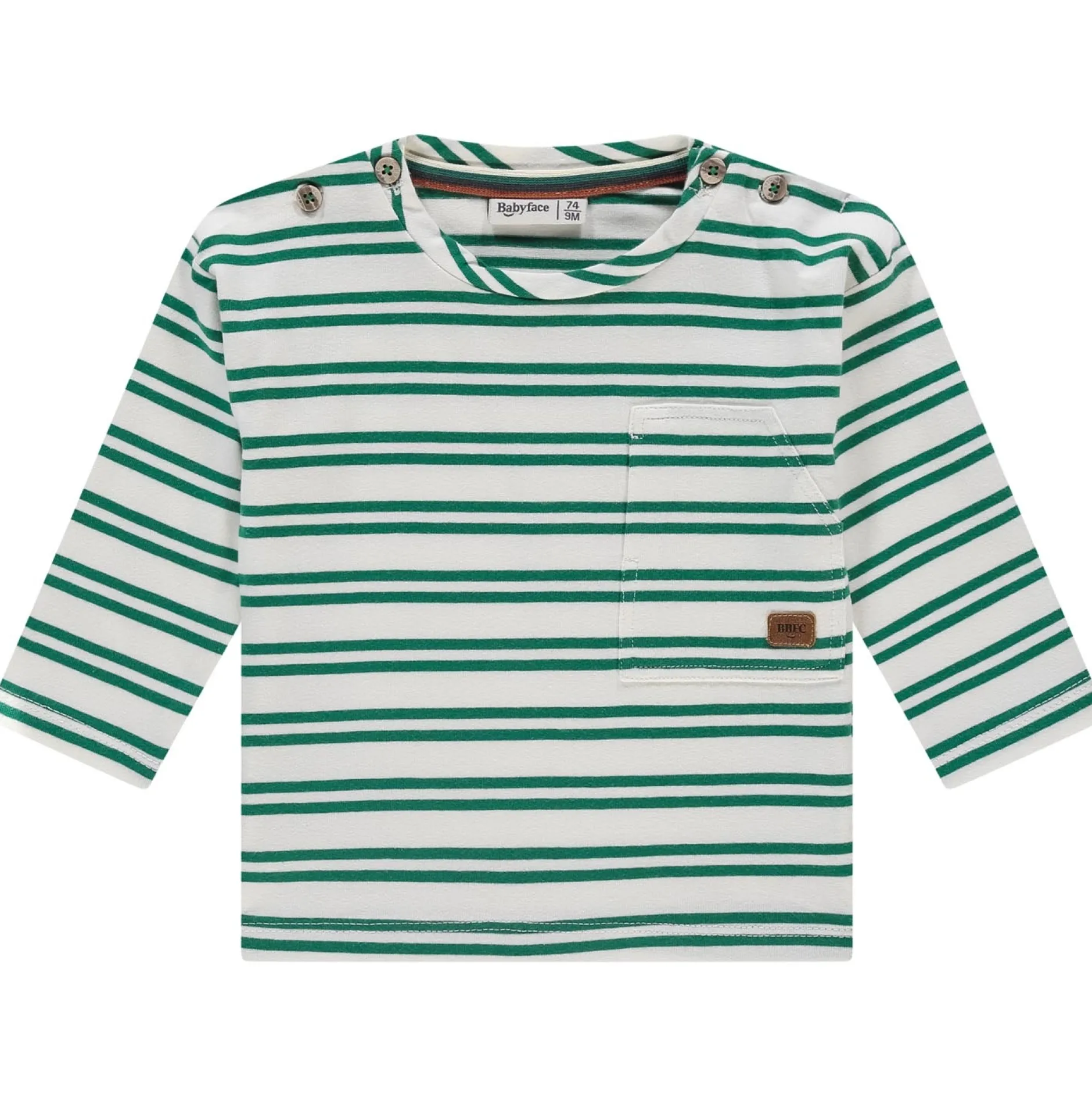 Shirts & Blouses|Shirts & Blouses*Babyface baby t-shirt lange mouwen strepen groen Bottle Green