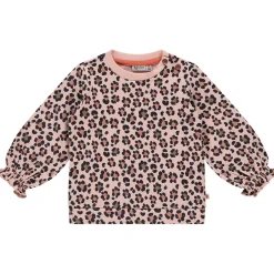Truien & Vesten|Shirts & Blouses*Babyface sweater lange mouwen panterprint multi Light Pink