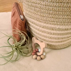 Feestartikelen|Kraamcadeaus*BamBam houten bijtring beer naturel