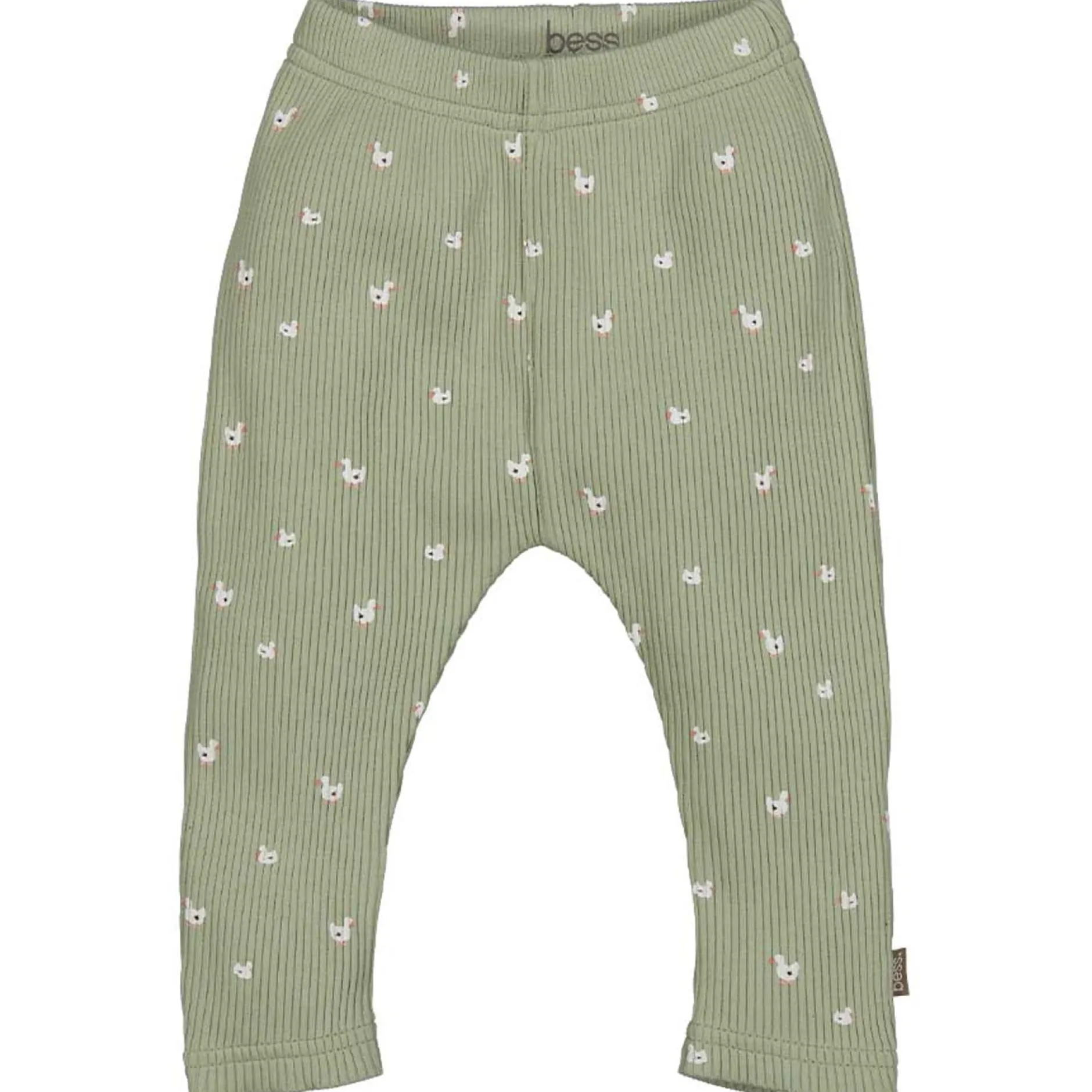 Broeken & Leggings|Leggings*Bess baby legging hartjes groen Mintgreen