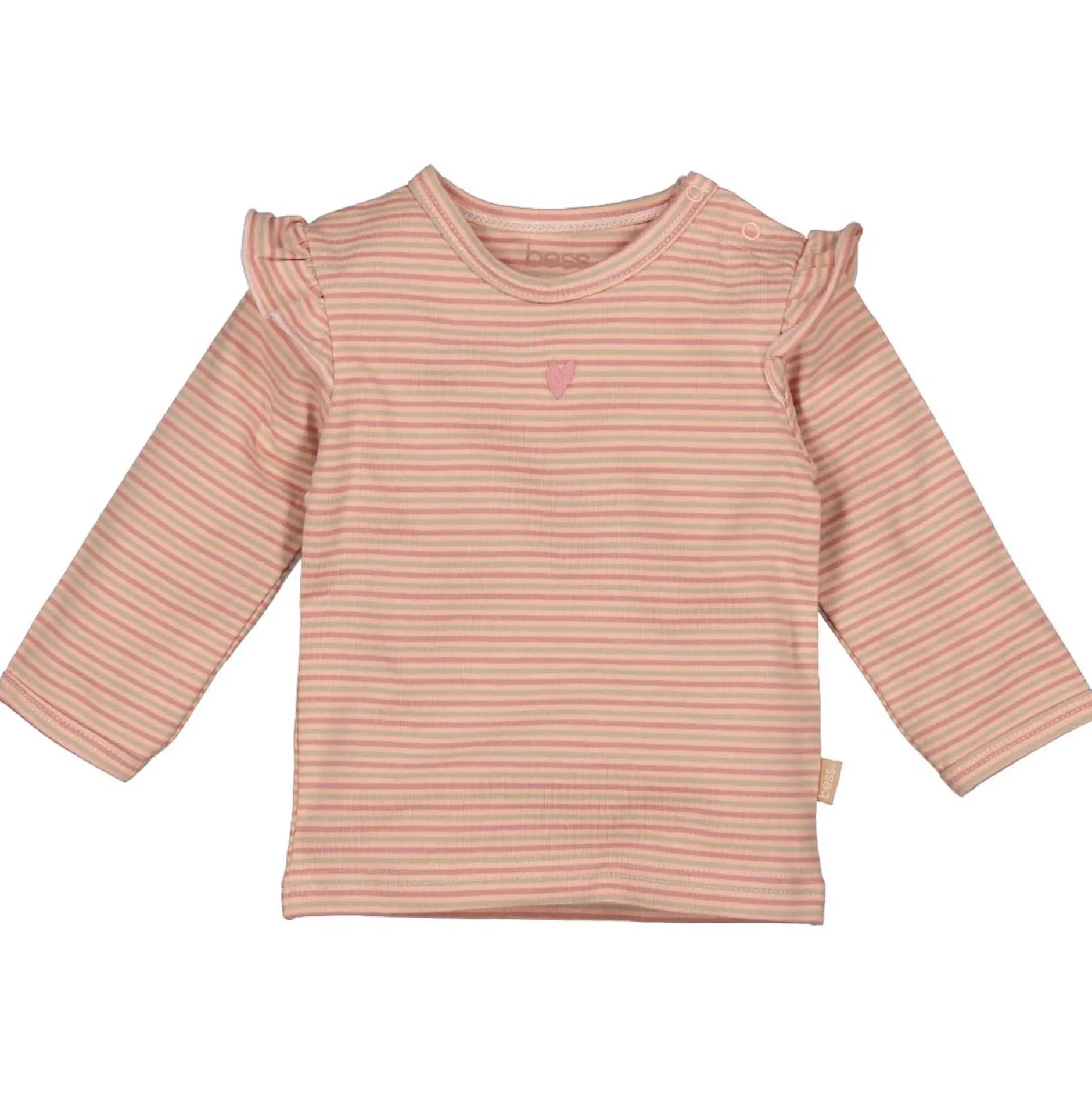 Shirts & Blouses|Shirts & Blouses*Bess baby shirt lange mouwen strepen roze Mid Pink