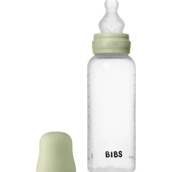 Flesjes*Bibs babyfles met siliconen speen - medium flow 270ml transparant