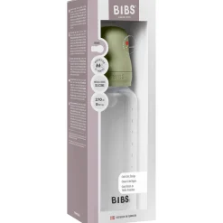 Flesjes*Bibs babyfles met siliconen speen - medium flow 270ml transparant