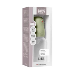 Flesjes*Bibs babyfles met siliconen speen - slow flow 150ml transparant