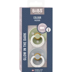Fopspenen|Fopspenen & Accessoires*Bibs fopspeen size 2 - Glow in the dark Sage Night / Cloud Night