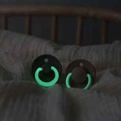 Fopspenen|Fopspenen & Accessoires*Bibs fopspeen size 1 - Glow in the dark Vanilla Night/ Dark Oak Night