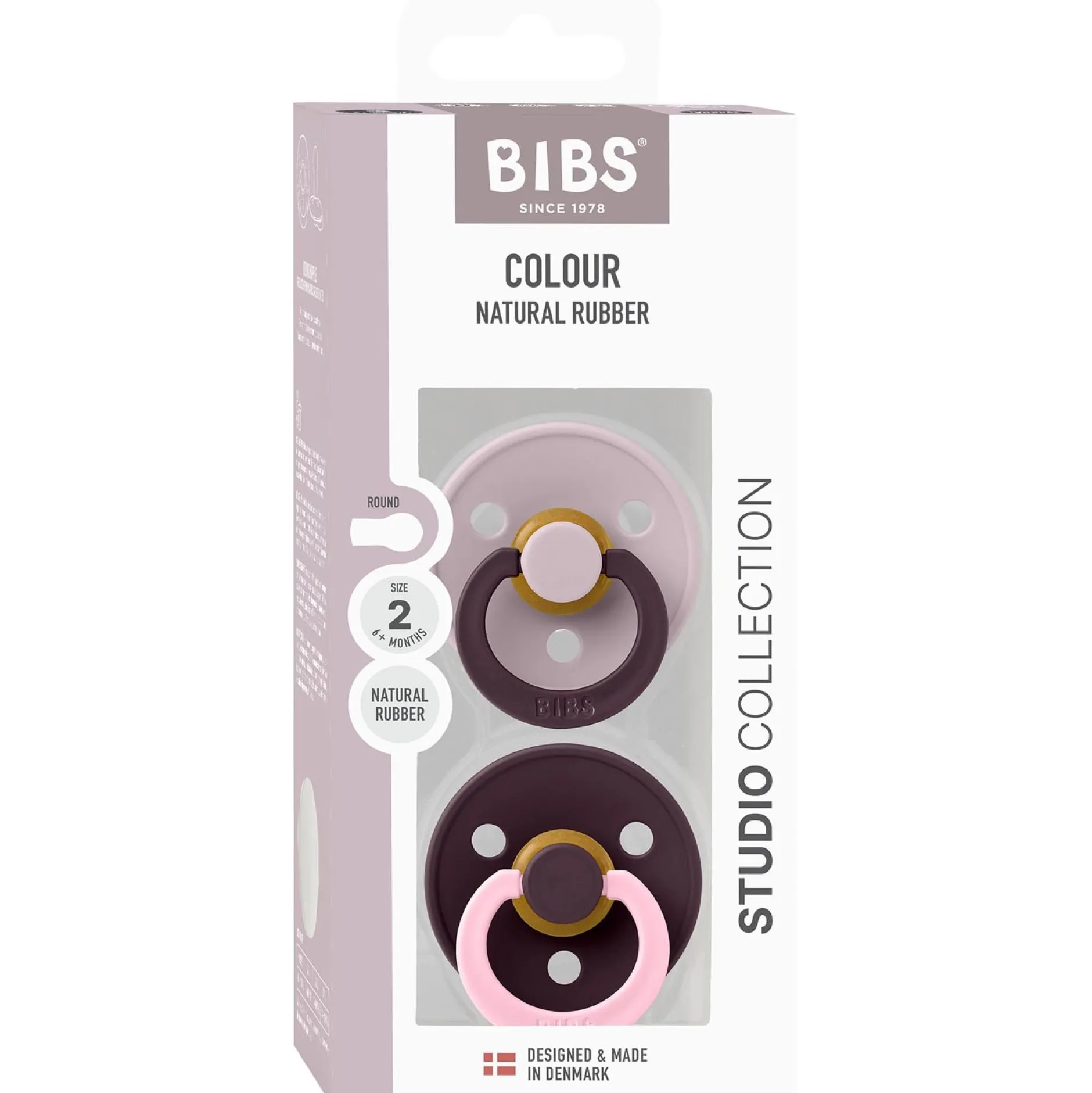 Fopspenen|Fopspenen & Accessoires*Bibs fopspeen Studio Round size 2 - 2 stuks Purple