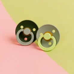 Fopspenen|Fopspenen & Accessoires*Bibs fopspeen Studio Round Size 1 - 2 stuks Dark Olive Green