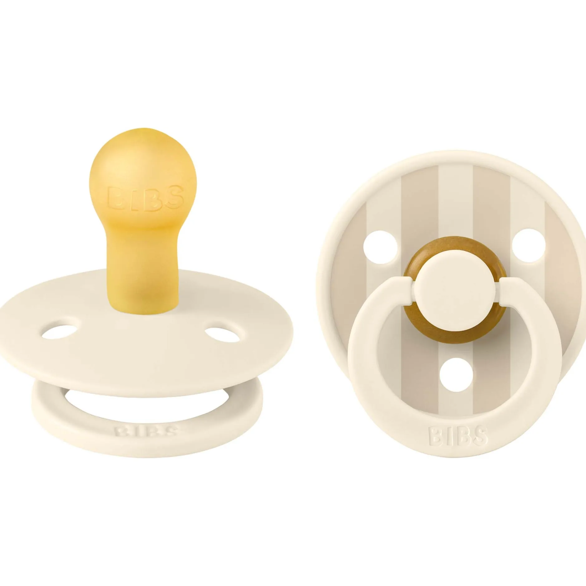Fopspenen|Fopspenen & Accessoires*Bibs fopspeen Studio Round Size 1 - 2 stuks Beigebrown