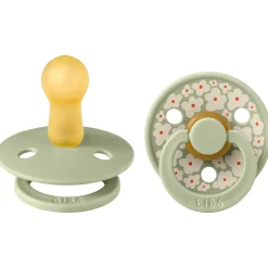 Fopspenen|Fopspenen & Accessoires*Bibs fopspeen Studio Round size 2 - 2 stuks Midgreen