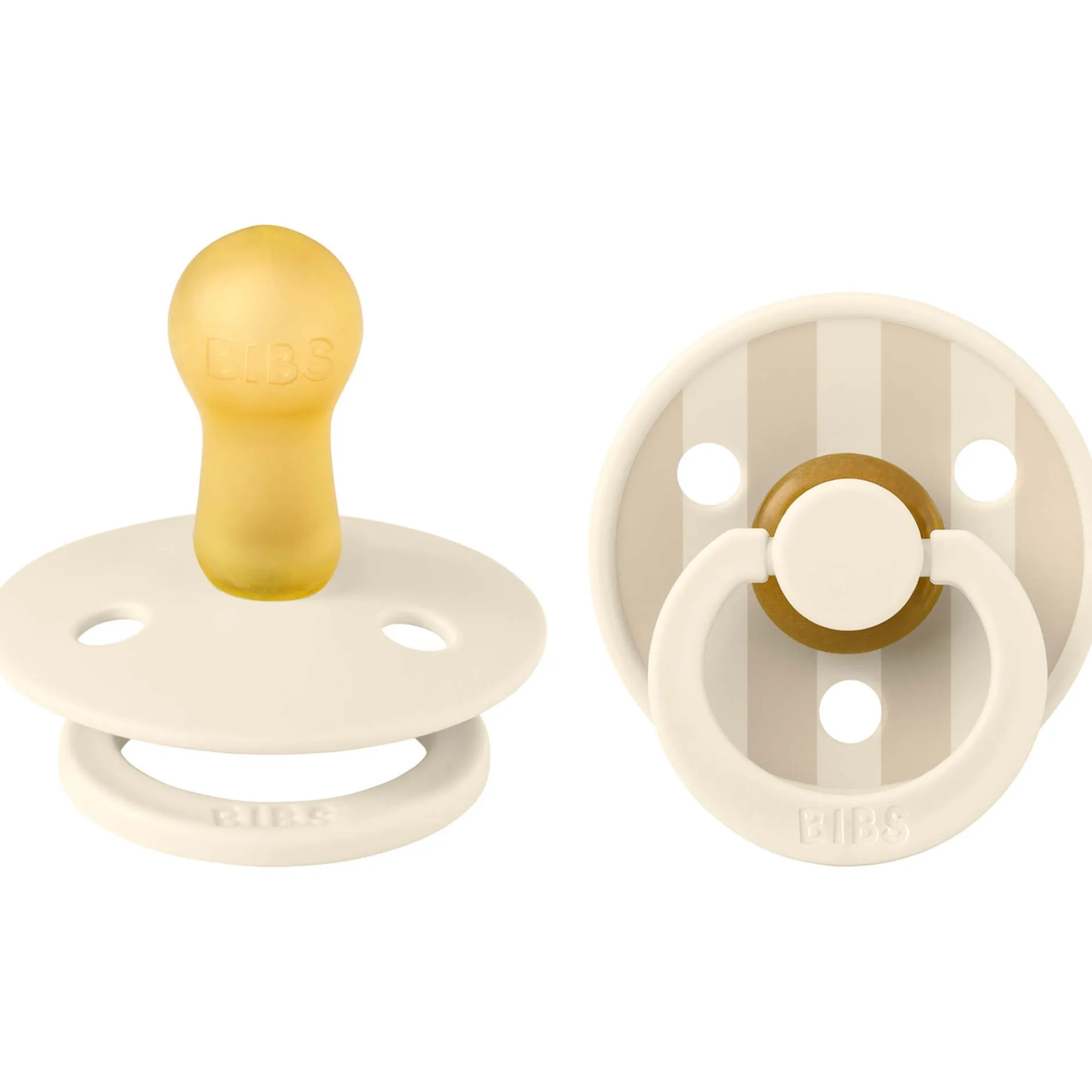 Fopspenen|Fopspenen & Accessoires*Bibs fopspeen Studio Round size 2 - 2 stuks Beigebrown
