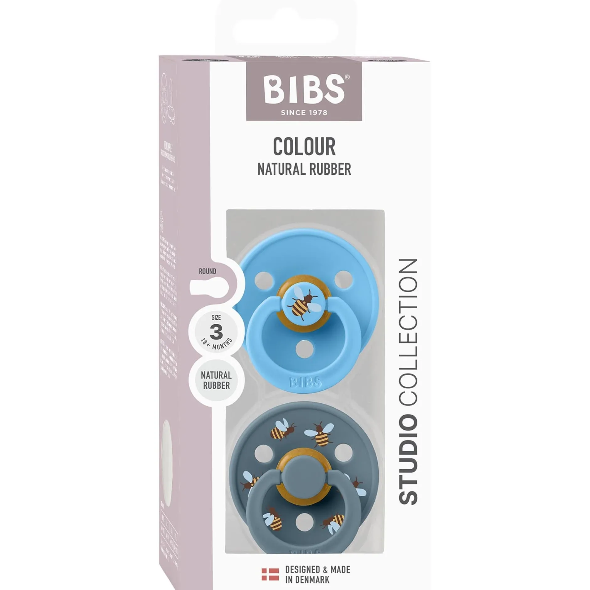 Fopspenen|Fopspenen & Accessoires*Bibs Studio fopspeen latex maat 3 - 2 stuks Multi