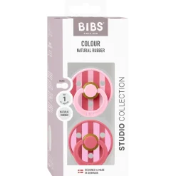 Fopspenen|Fopspenen & Accessoires*Bibs Studio fopspeen latex maat 1 - 2 stuks Pink