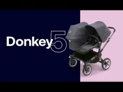 Kinderwagens*Bugaboo Donkey5 Mineral Mono compleet Black Washed Black