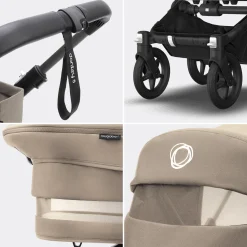 Kinderwagens*Bugaboo Donkey5 Mono compleet Black Desert Taupe