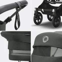Kinderwagens*Bugaboo Donkey5 Mono compleet Black Forest Green