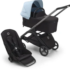 Kinderwagens*Bugaboo Dragonfly compleet Graphite Black Blue Graphite Black Blue