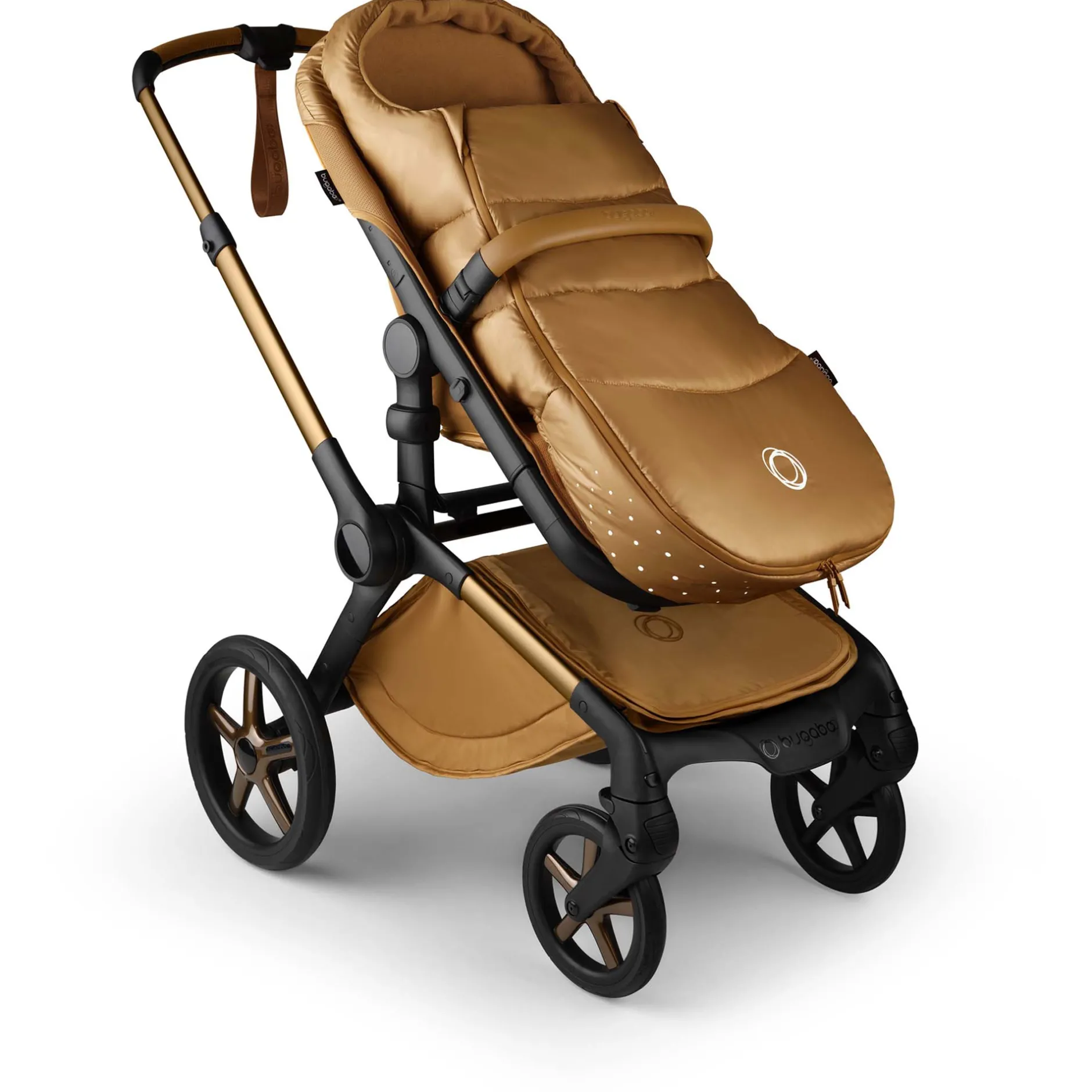 Voetenzakken|Voetenzakken*Bugaboo footmuff Noir Limited Edition Black Moonlight Amber Glow