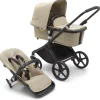 Kinderwagens*Bugaboo Fox Cub Black Desert Beige