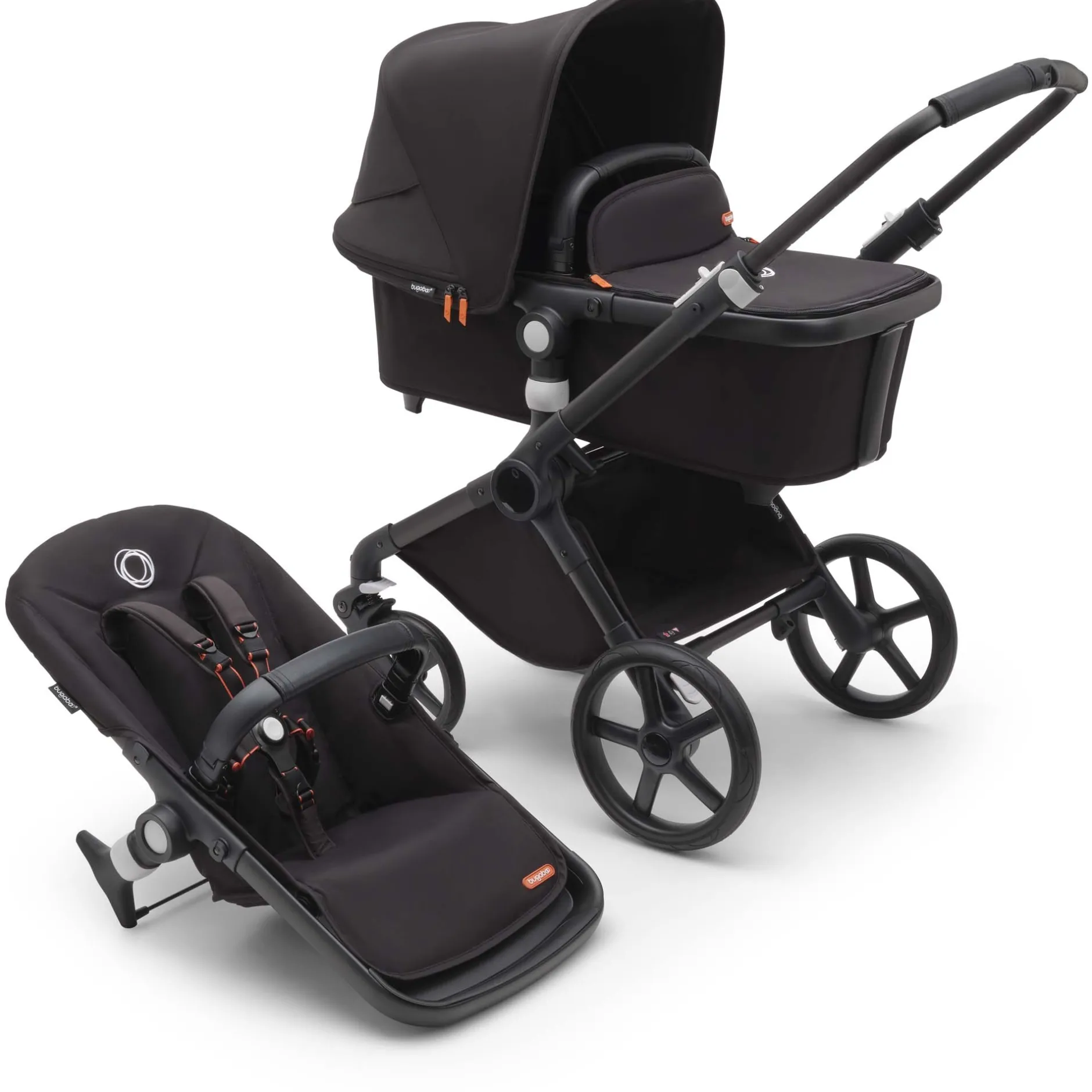 Kinderwagens*Bugaboo Fox Cub Black Midnight Black