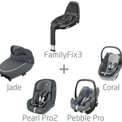 Autostoel Bases|Autostoelen Groep 0*Maxi-Cosi Bundel Pebble Pro & Familyfix3 Base