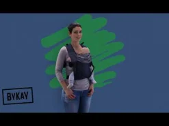 Draagzakken & Doeken*ByKay Click Carrier Classic Rib Moss Green