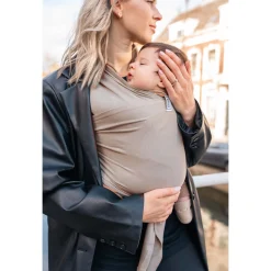 Draagzakken & Doeken*ByKay Stretchy Wrap Deluxe draagdoek Sand