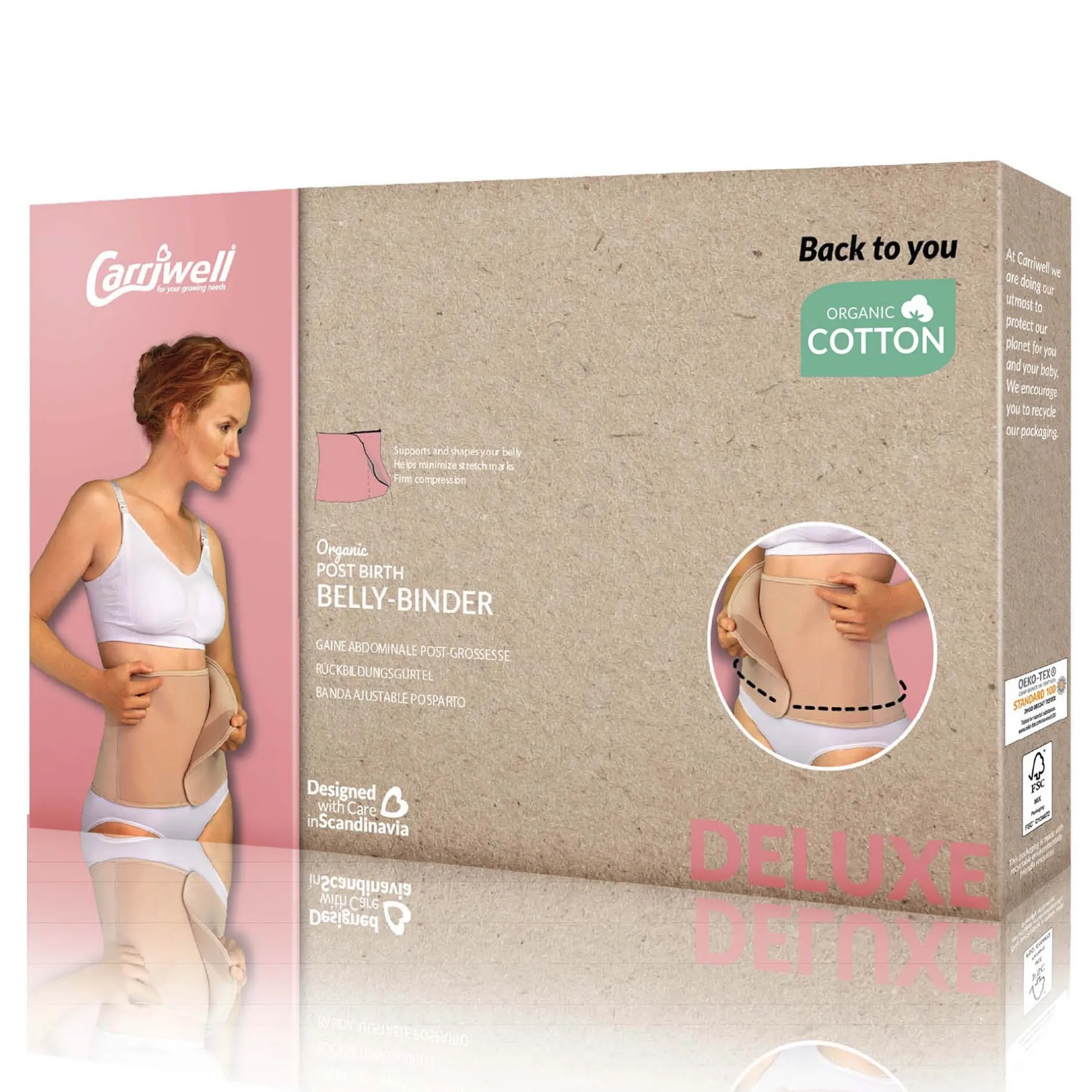 Buikbanden*Carriwell Belly Binder sluitband zwart Black