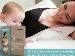 Borstkolven|Bh's*Carriwell meegroei- en voedingsbh gelbeugel  effen zwart Black