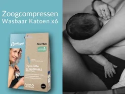 Zoogcompressen|Borstverzorging*Carriwell wasbare zoogkompressen 6 stuks