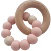 Feestartikelen|Kraamcadeaus*Chewies & more basic ombre rattle / bijtspeeltje mini roze