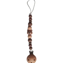 Speenkoorden|Fopspenen & Accessoires*Chewies & more Clip speenkoord Silicone Bear bruin