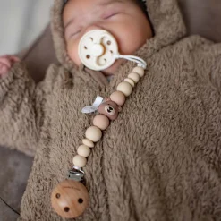 Speenkoorden|Fopspenen & Accessoires*Chewies & more Clip speenkoord Silicone Bear beige