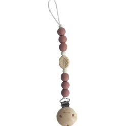 Speenkoorden|Fopspenen & Accessoires*Chewies & more speenkoord Leaf roze